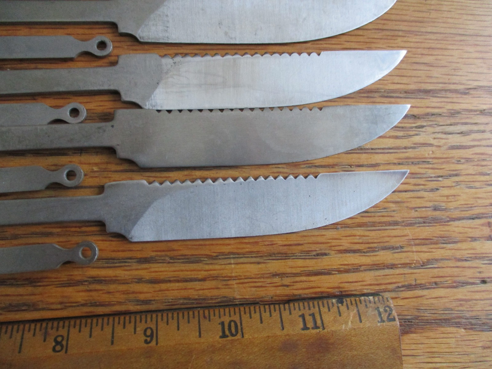 15 Stainless Steel Saw Back Knife Blade Blank Blank's NOS Colonial Knife USA