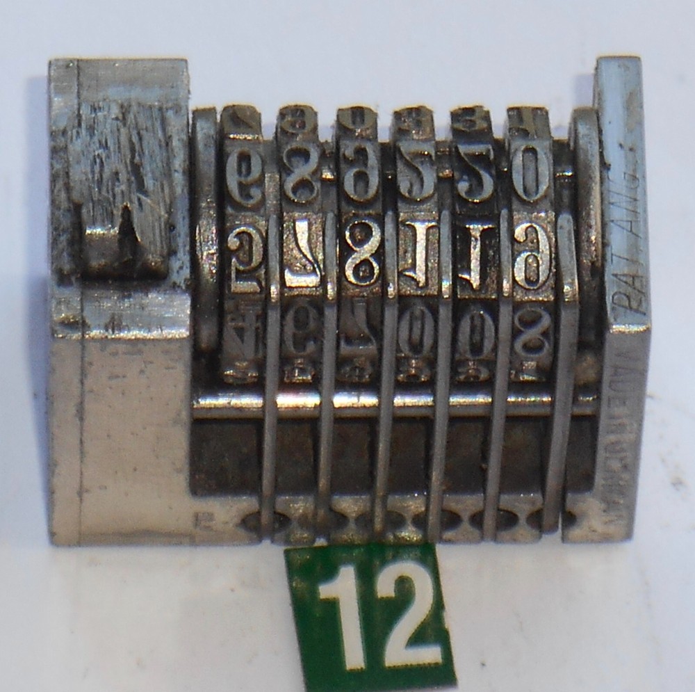 ATLANTIC | letterpress numbering machine | 12