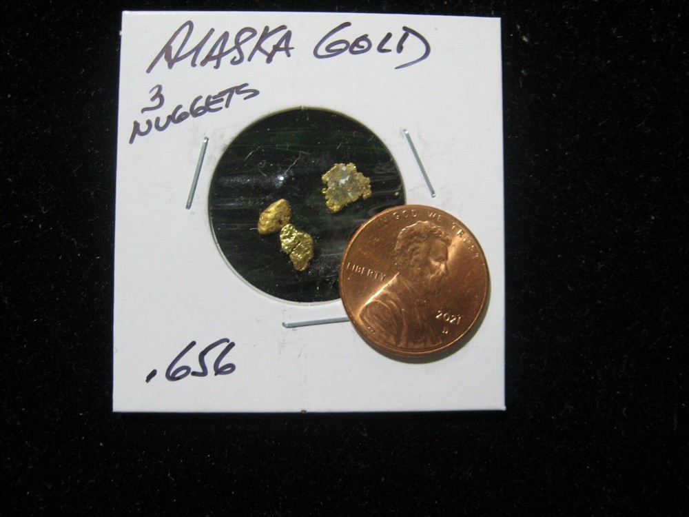 ALASKA GOLD 3 NUGGETS  .656 GRAM