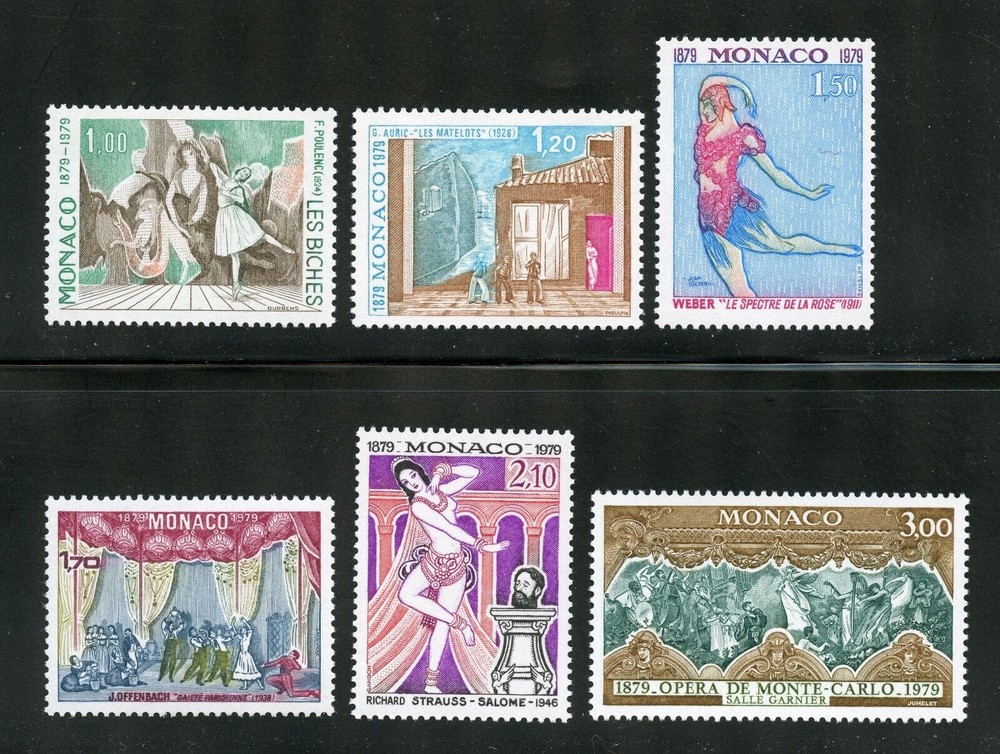 BALLET  Stamp Set MONACO #1181 - 1186 ,  Mint Never Hinged Complete