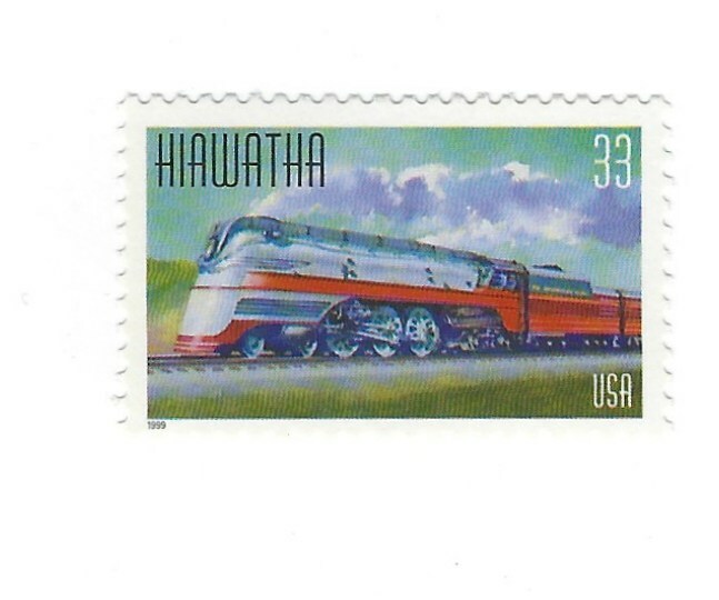 STAMP US SCOTT 3336 "Train - Hiawatha" 33 CENT 1999 MNH