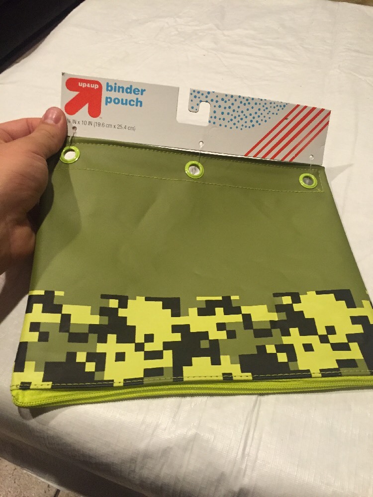 NEW Up & Up Binder Pouch Green Camo