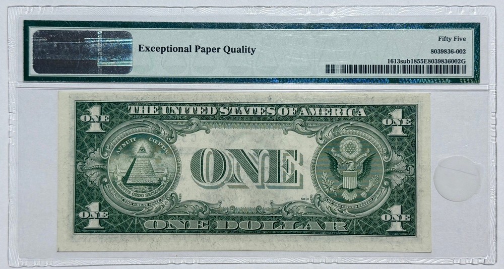 1935-D $1 Bill Silver Certificate Note PMG 55 EPQ AU 3 PC CONSECUTIVE!! 544G
