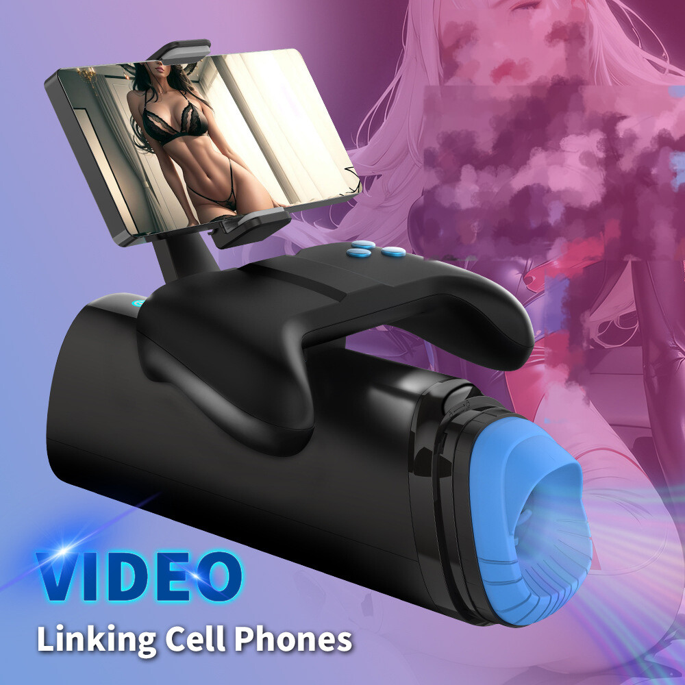 Automatic-Thrusting-Telescopic-Male-Masturbaters-Cup-Stroker-Handsfree-Lubricant