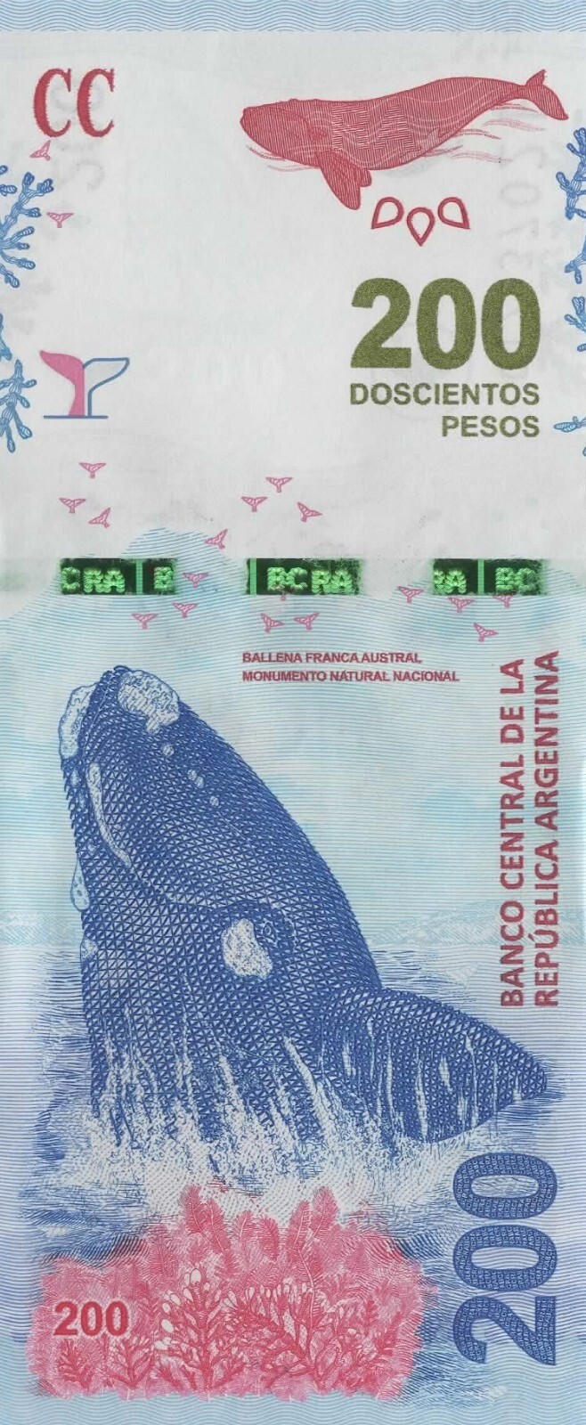 Argentina, 200 Pesos Banknote ND 2016, New Design UNC World Currency