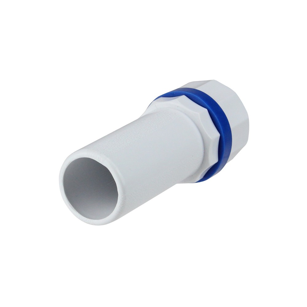 Pool Central 1� White Blue Deluxe Handle for Adjustable Telescopic Pool Poles