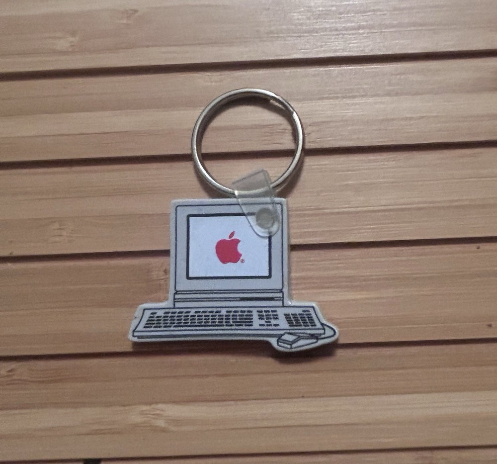 Vintage Rare Apple Computer Keychain