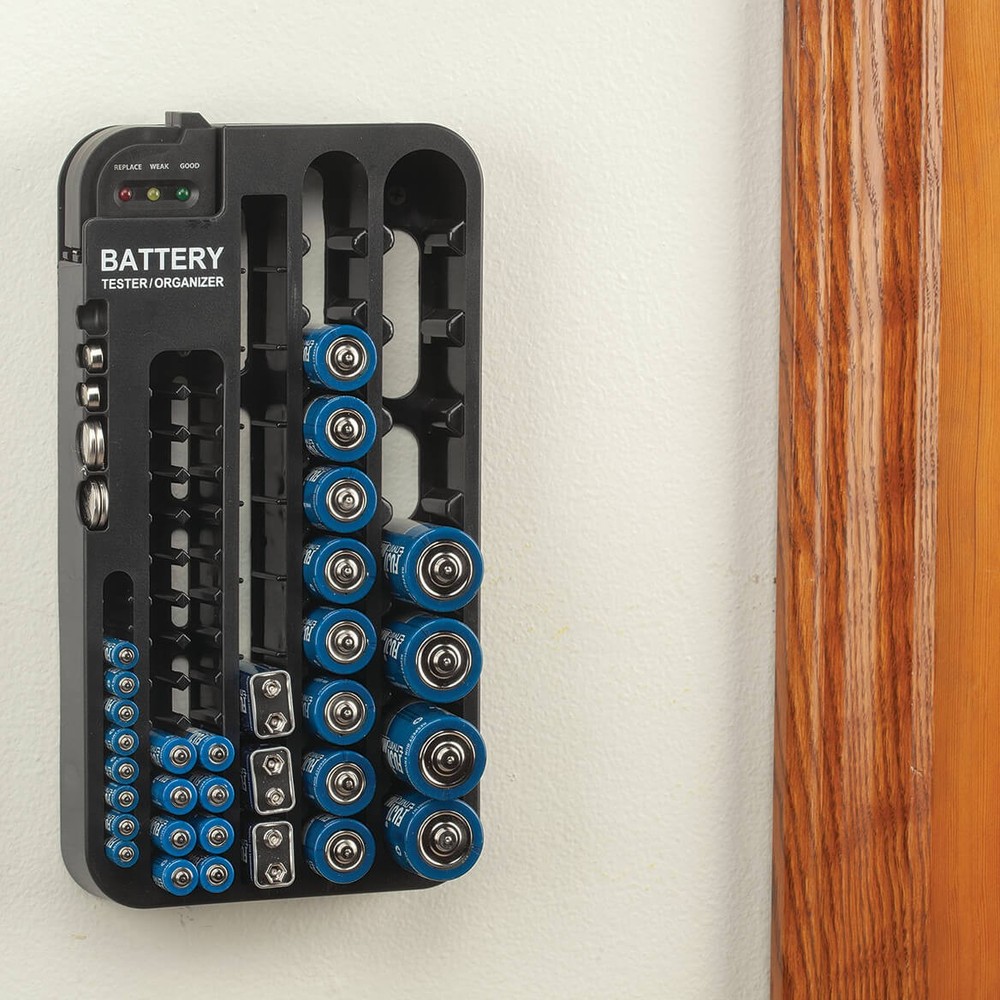 Battery Organizer with Tester
