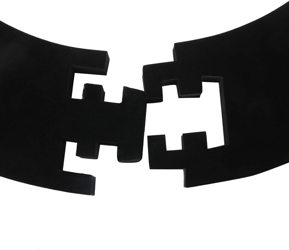 Protective Dartboard Darts Surround Wall Guard Protector Ring Plain Black 71cm ⌀