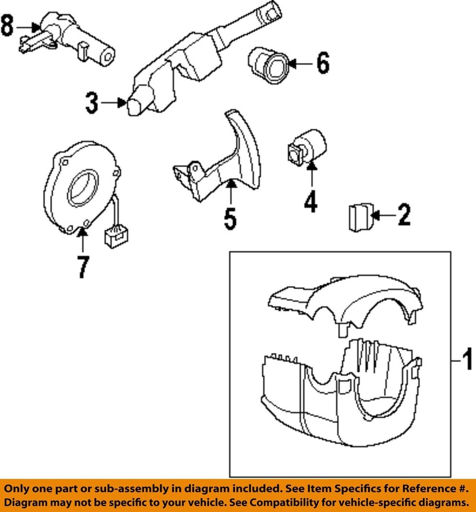 Used Steering Column fits: 2010 Nissan Maxima Floor Shift manually adjustable co