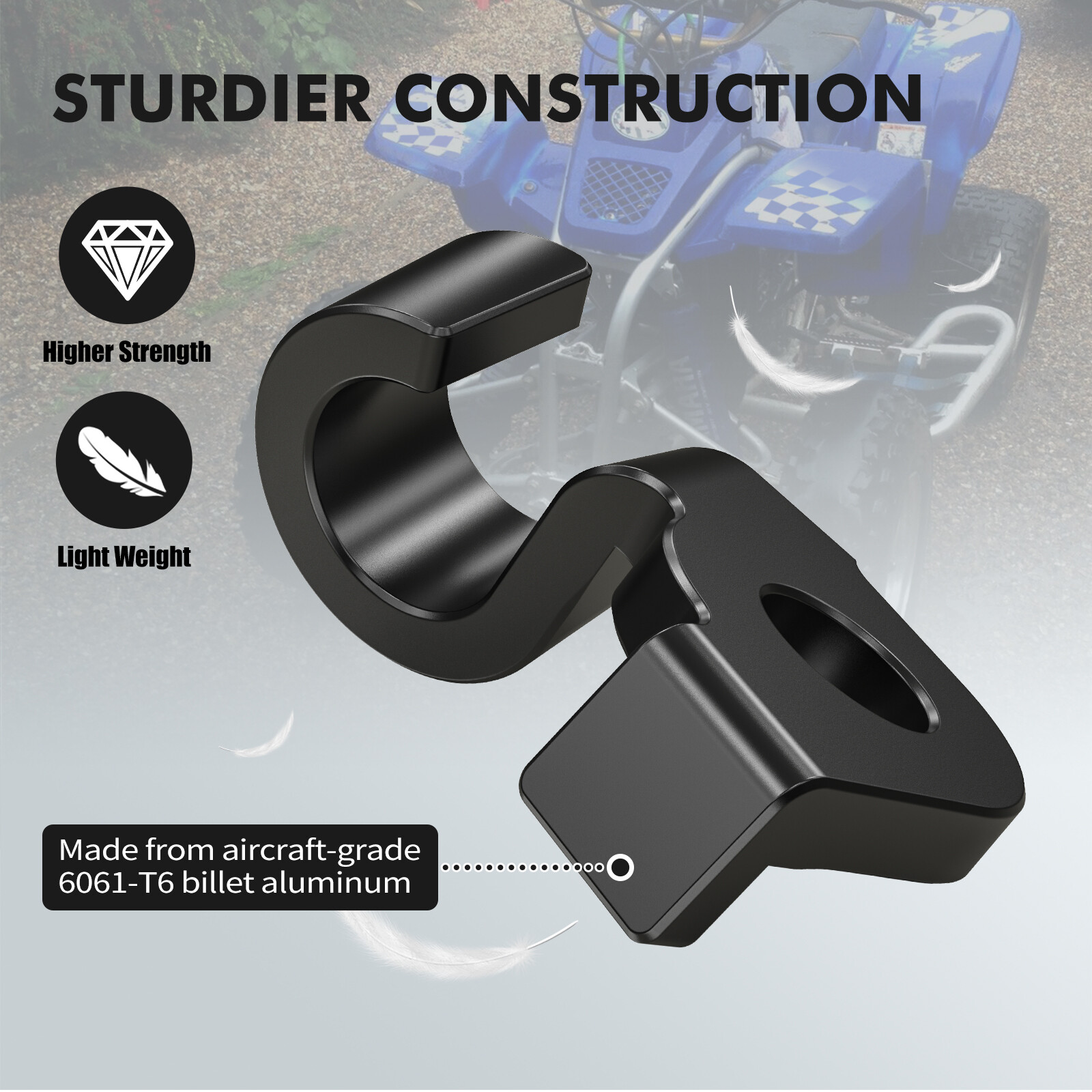 For Yamaha Blaster 200 YFS200 Clutch Cable Bracket Holder #10V-1131E-00 Black