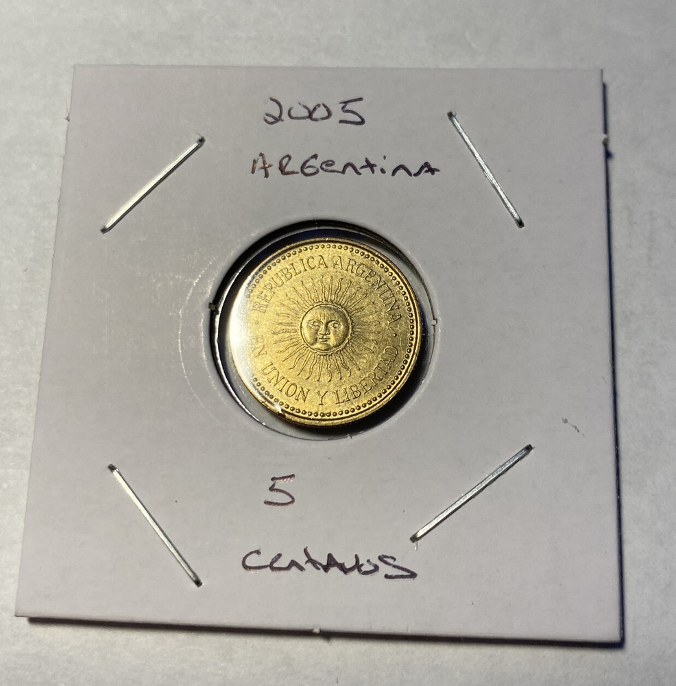 2005 Argentina 5 Centavos Coin B4