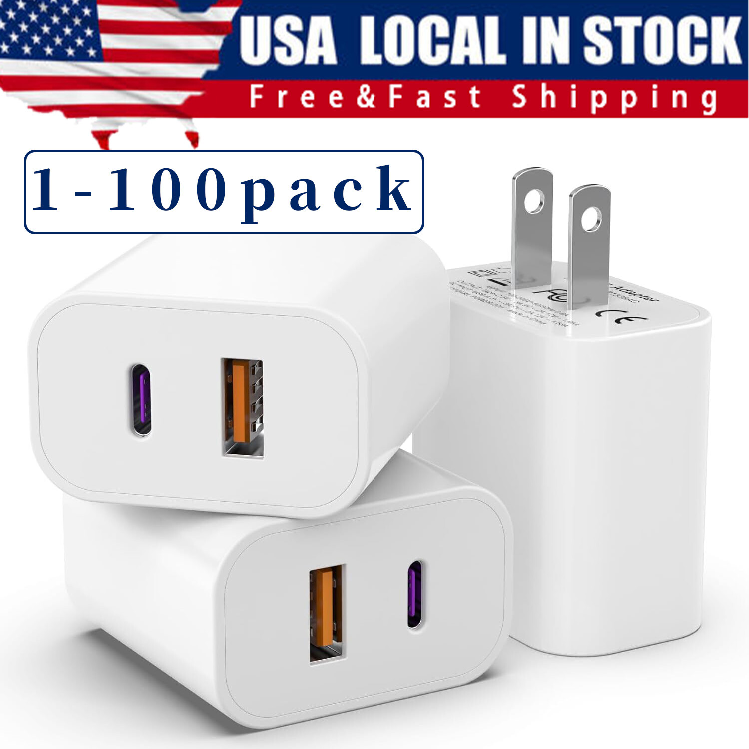 For iPhone 14 13 12 11  20W Fast Charger Block USB Type C Wall Power Adapter Lot