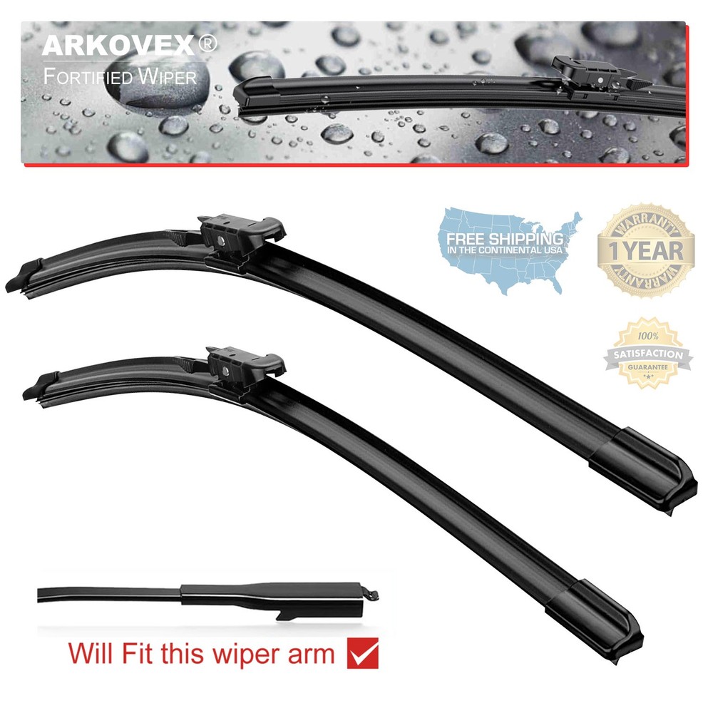 2Pcs Front Windshield Flat Wiper Blades For Chevrolet Traverse 2012-2017 24"21"
