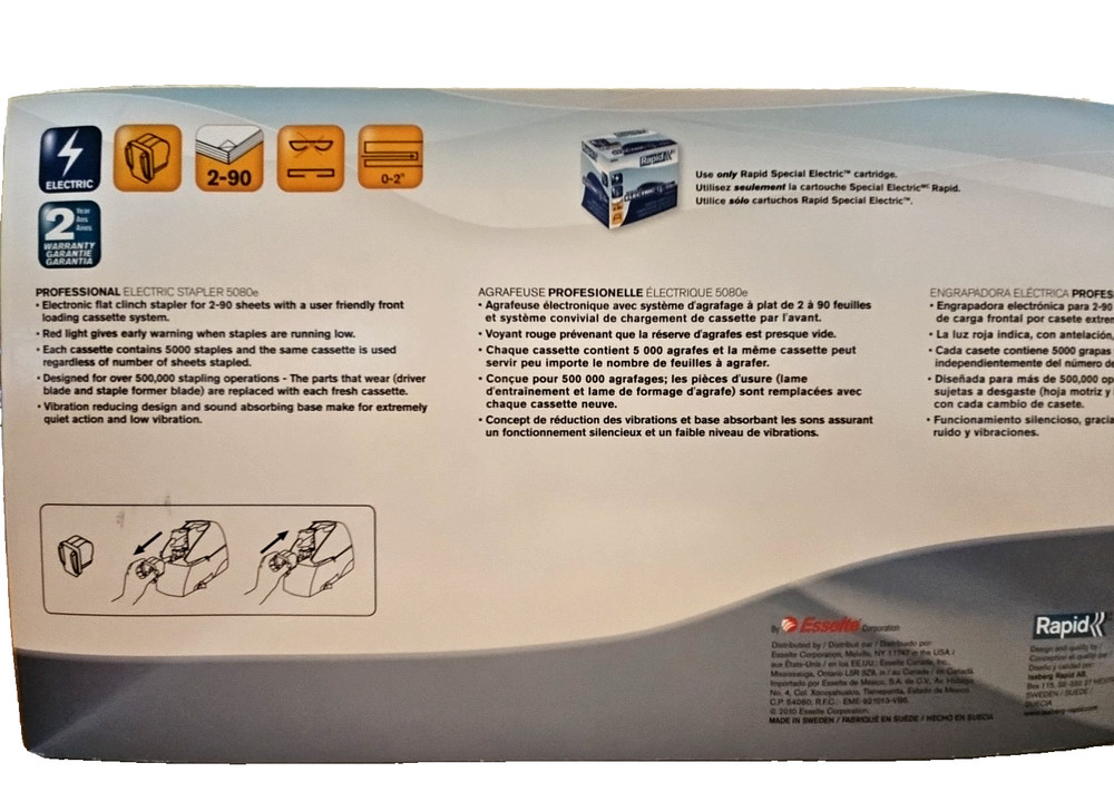 Rapid 5080e Professional Electric Stapler – Fast, Precise,Heavy Duty Performance