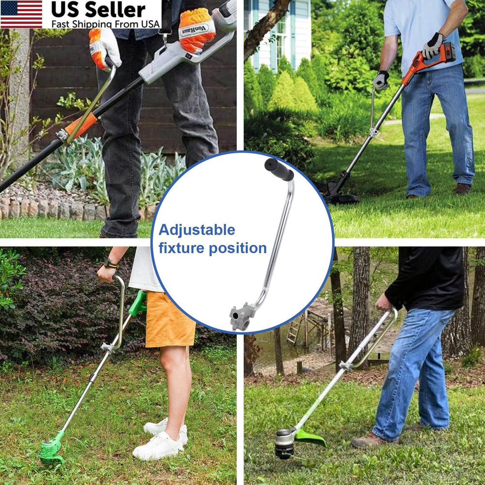 Weed Eater Handle, Grip Trimmer Handle Ergonomic Silver