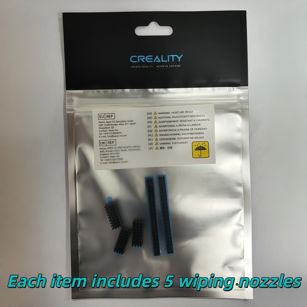 5pcs Creality K1 Series Multi-Color Upgrade Nozzle Wiper Kit