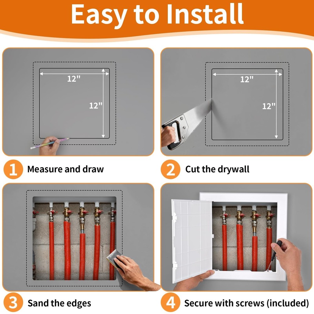 BEVTEE Access Panel for Drywall, 12x12 inch, Wall Access Panel, Plumbing Wall...