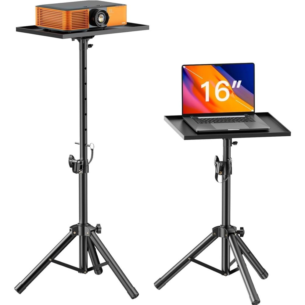 Versatile Portable Projector Tripod Stand - 22 lbs Capacity, Quick Setup