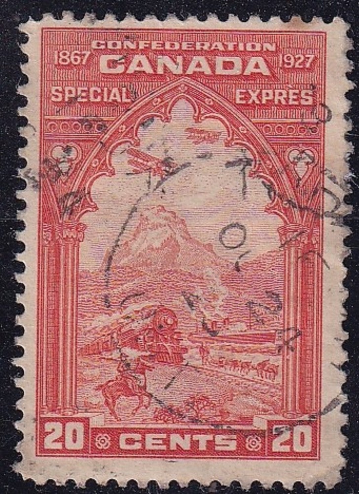 CANADA 1927 20c SPECIAL DELIVERY ORANGE