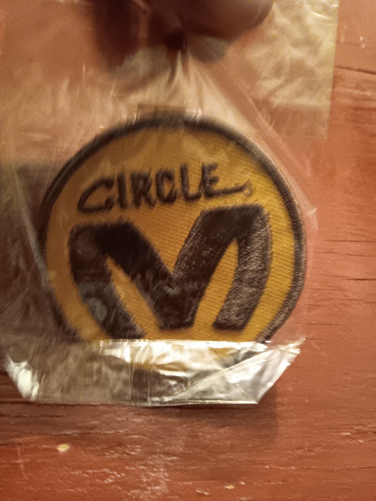 Vintage Circle M Gas Station Patch New 3" Round