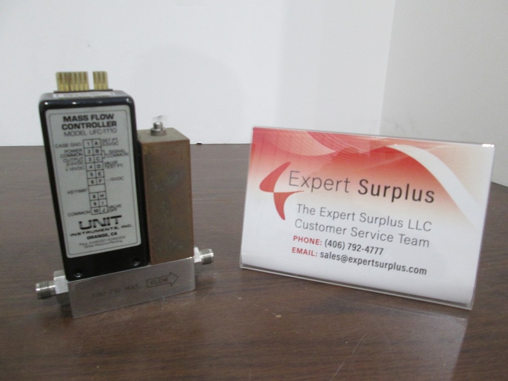 Unit, UFC-1110, 20 SLM, H2, Mass Flow Controller, Butt End, Used