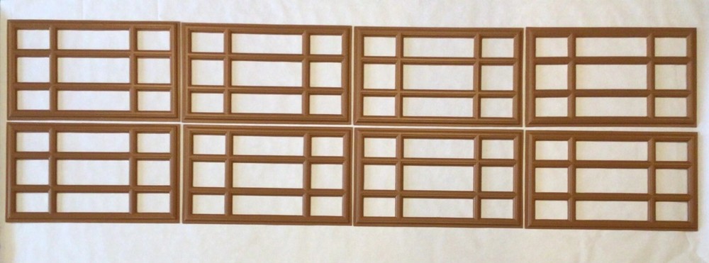 8 Amarr Prairie Replacement Inserts for Short Panel Amarr Garage Doors Golden Oa