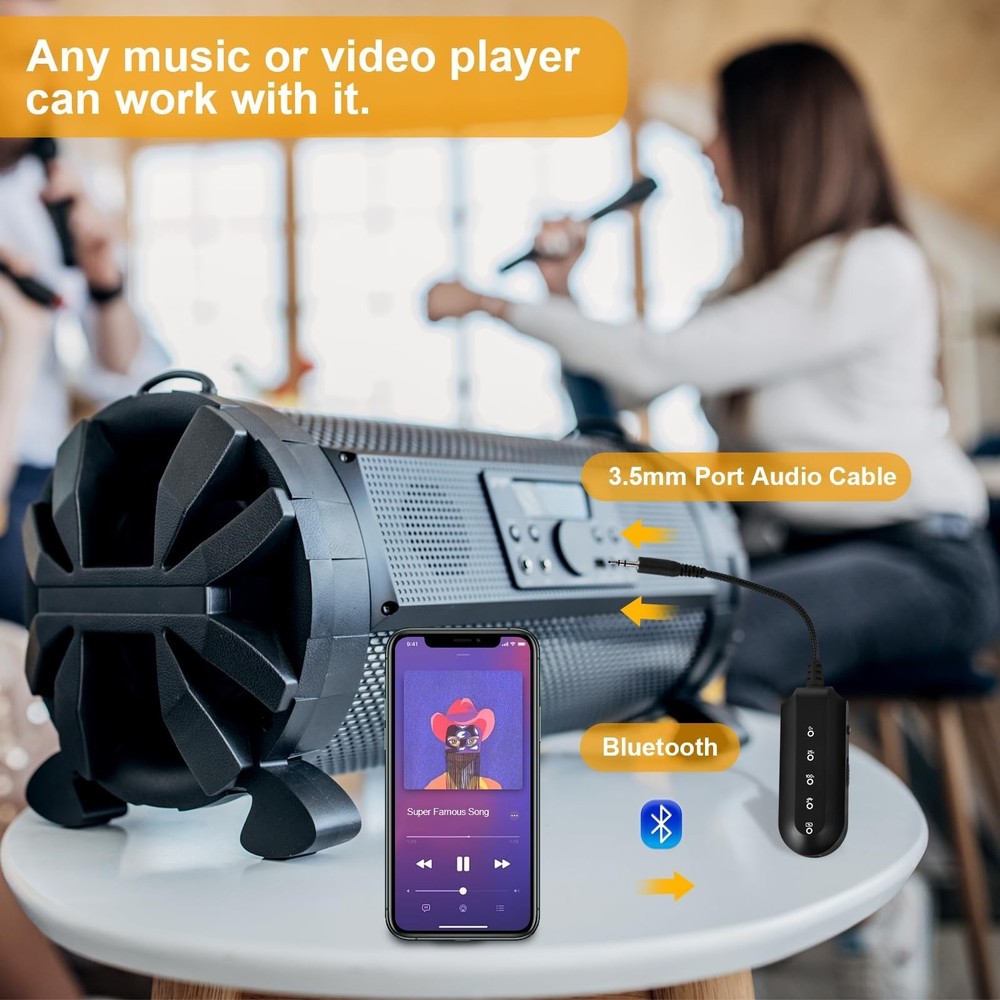 2 PACK Vocal Remover for Karaoke Machines – Portable, Bluetooth-Enabled