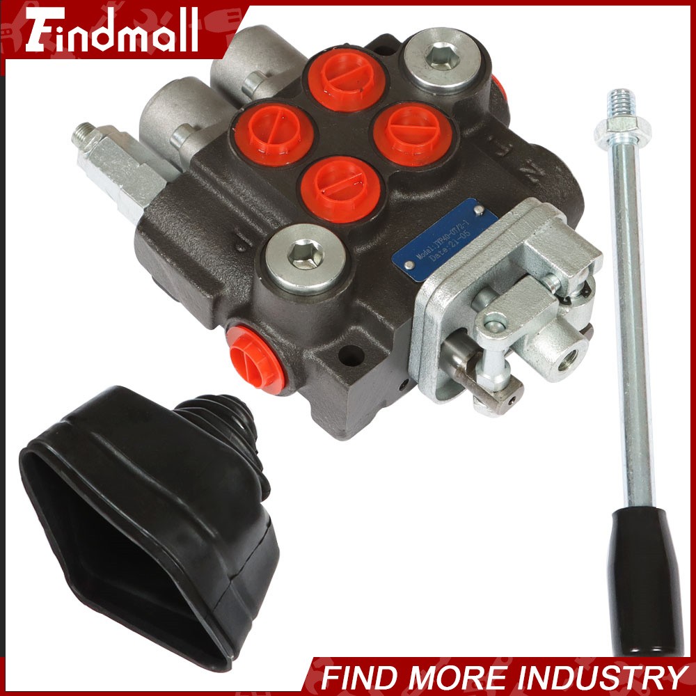 2 Spool 11GPM Hydraulic Control Valve Double Acting Tractor Loader W/Joystick