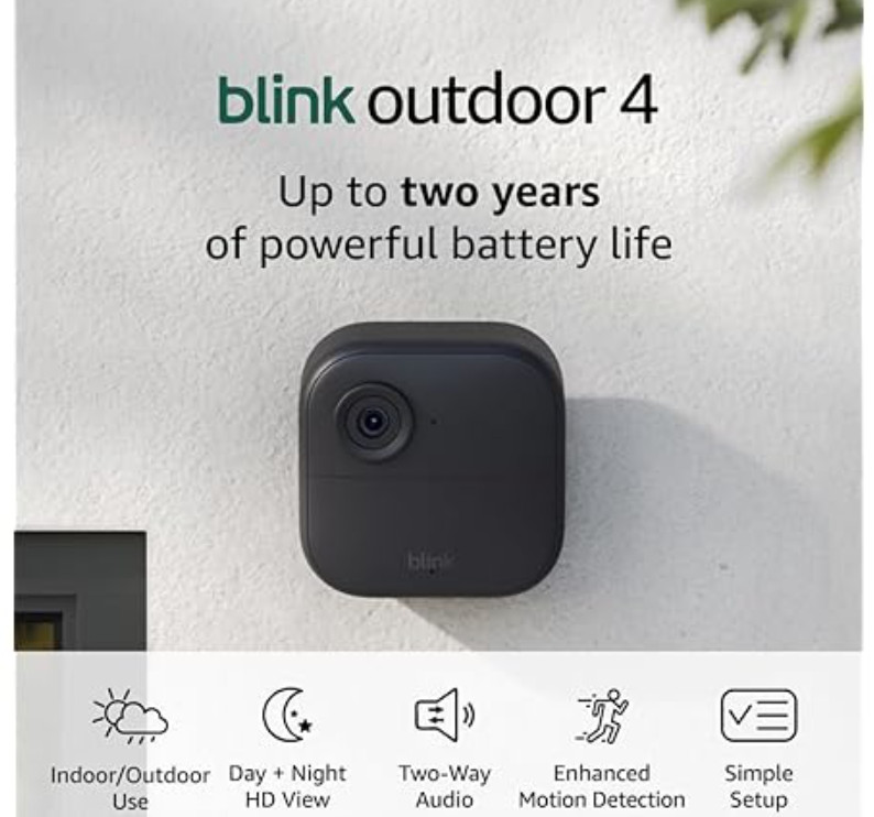 Blink 2 Camera Kit With Sync Module Security System HD 4th Gen In/Outdoor