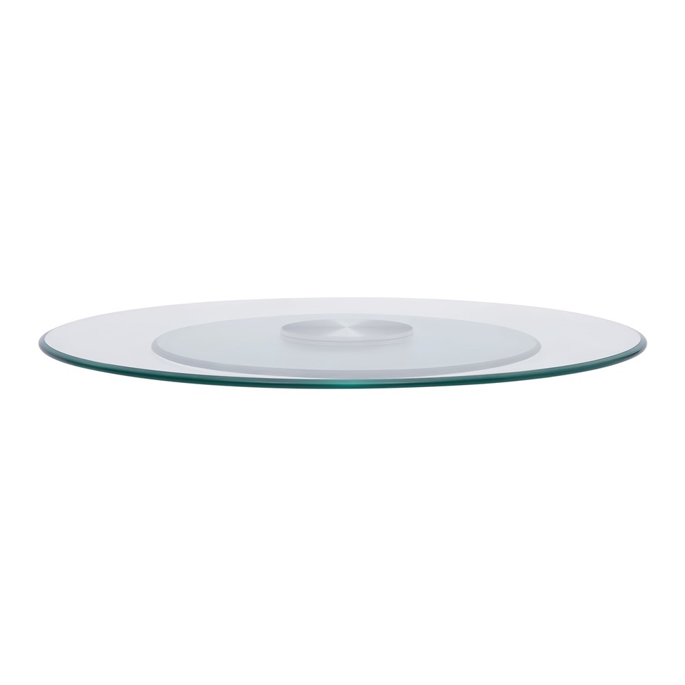 Clear Round Turntable Tempered Glass Rotating Tray Serving Plate