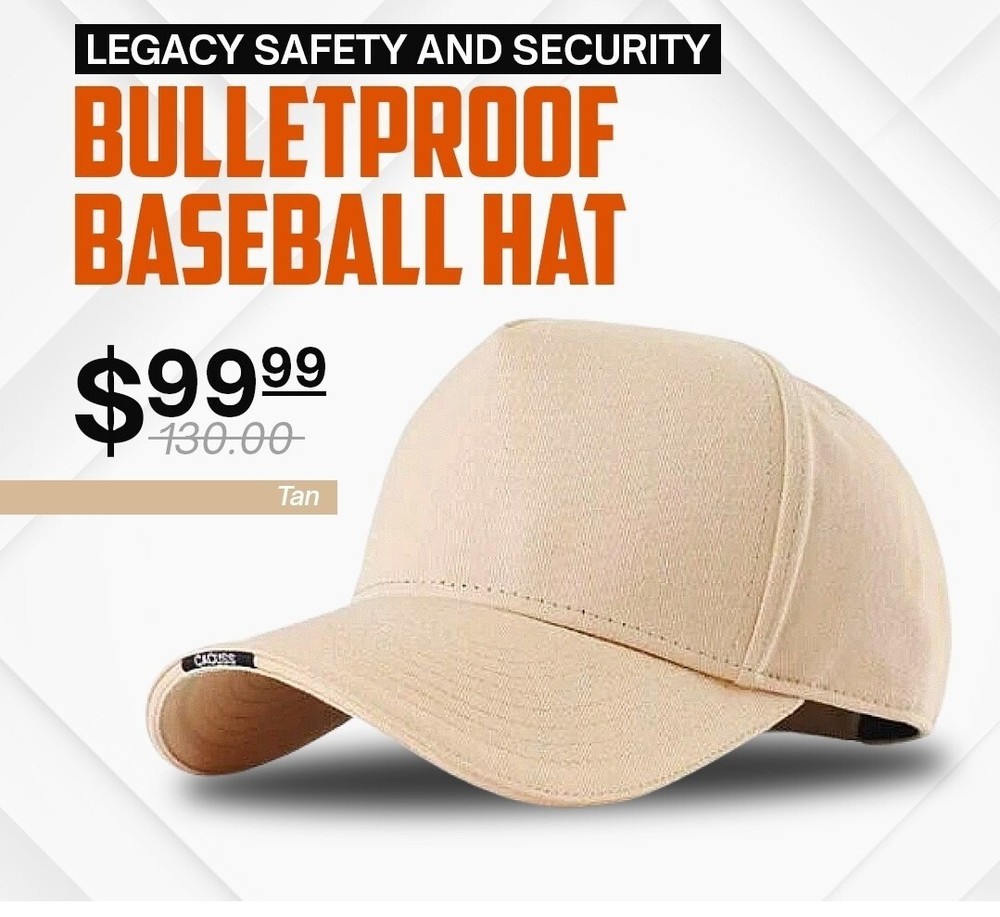 Legacy Armor Level II Bulletproof Cap - Discreet, Lightweight Protection Hat
