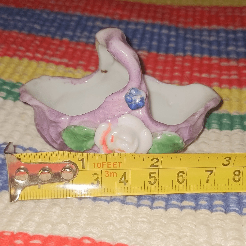 Vintage ceramic basket Japan