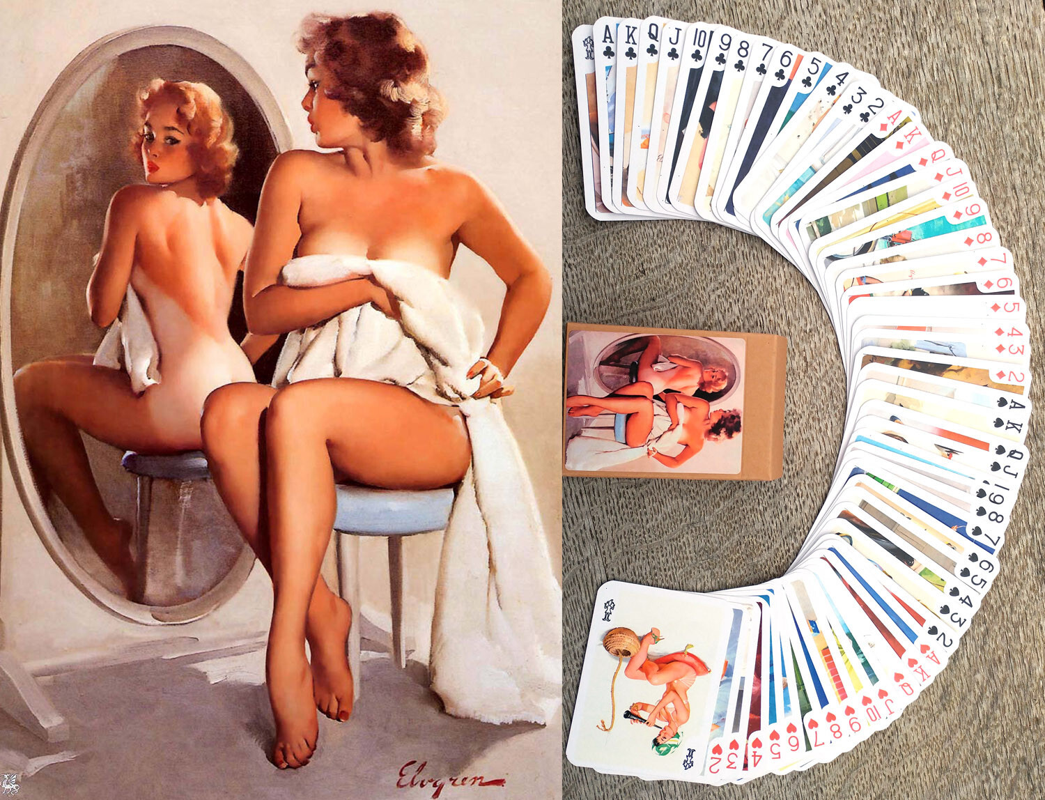 Playing Cards ~ PIN-UP LADIES Vintage Women in Pin Up Style Outfits 035