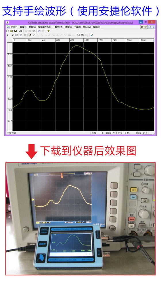10Mhz Sweep Frequency Meter DDS Function Arbitrary Waveform Signal Generator