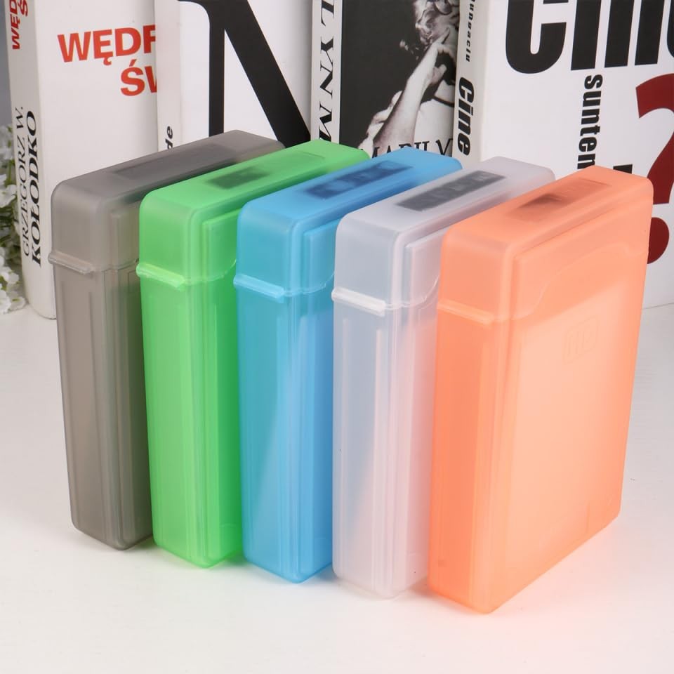 5pcs SSD Hard Drive Disk Protective Box, 3.5 Inches Anti-Static Protection St...