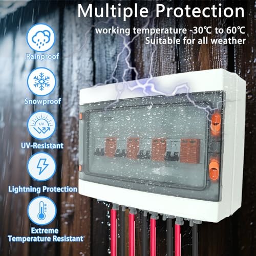 Solar Disconnect Switch, PV Combiner Box 4 String 1000V 40A 4String (4in4out)