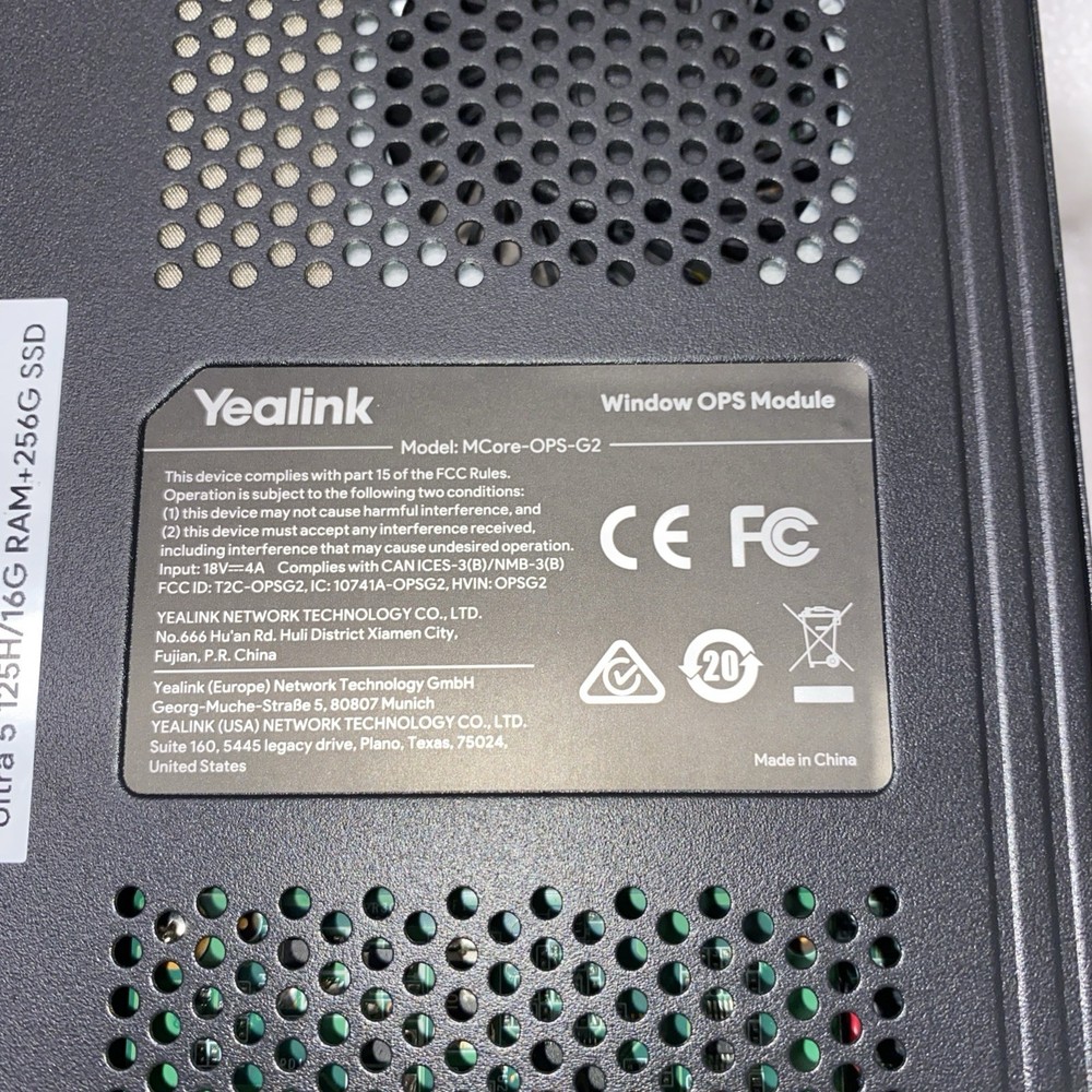 Yealink MCore-OPS-G2 Windows OPS Module for MeetingBoard