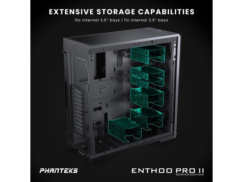 Phanteks Enthoo Pro 2 Server Edition – SSI-EEB Motherboard support ATX PC Case