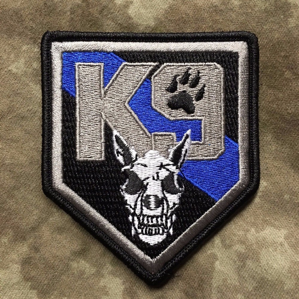 Thin Blue Line K9 Shield LEO Patch