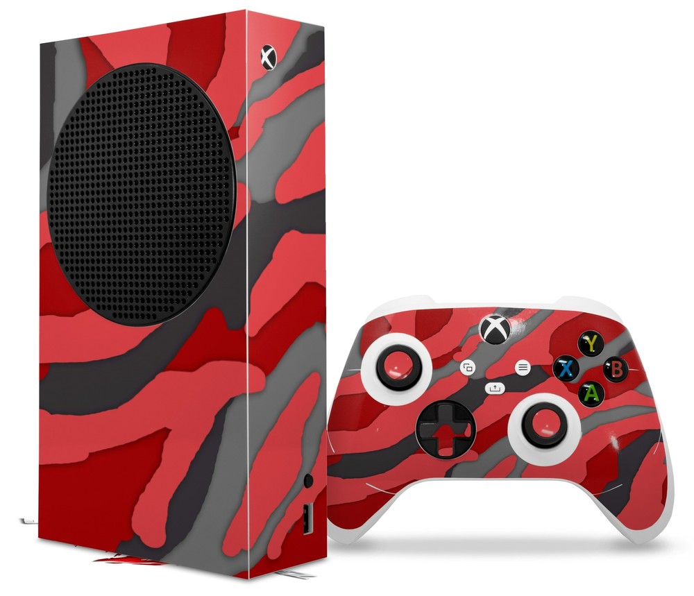 Skins XBOX Series S Console Controller Camouflage Red