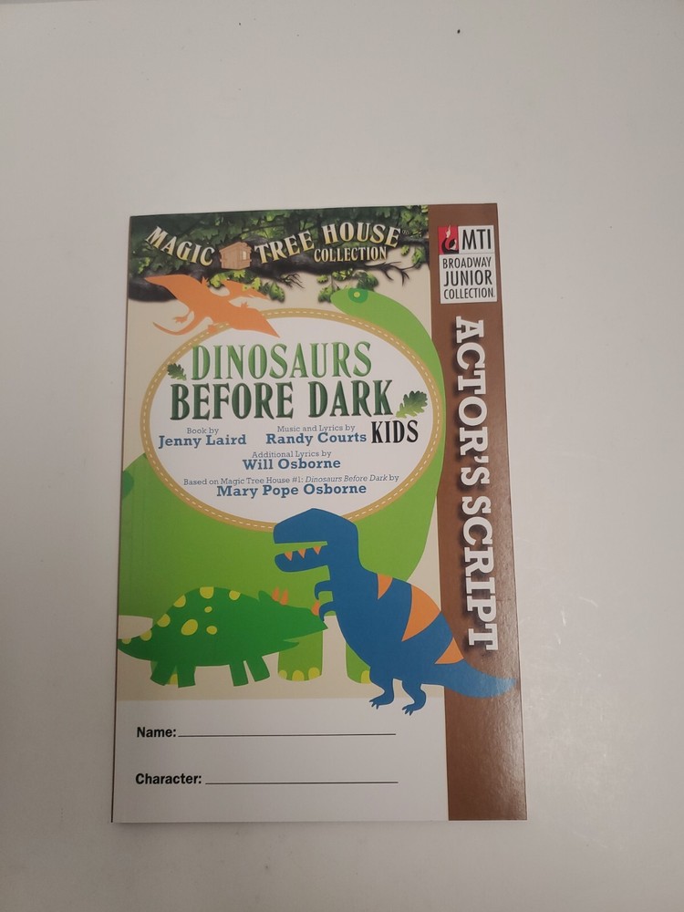 Dinosaurs Before Dark Kids Actor's Script MTI'S Broadway Junior Collection