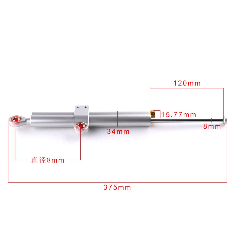 Steering Damper Universal For Motorcycle Steering Stabilizer Lengthen CNC