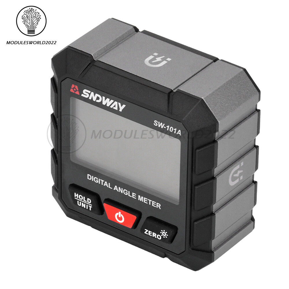 Digital Angle Gauge Protractor Inclinometer Rechargeable Level Box Gauge 4*90°