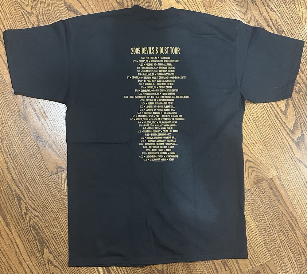 Bruce Springsteen 2005 Devils & Dust Large T Shirt New Never Worn