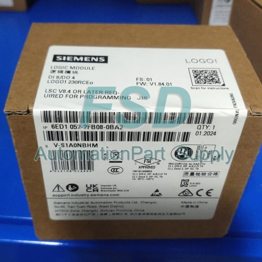 SIEMENS 6ED1052-1FB08-0BA2 Logic Module 1 PCS New Box 6ED10521FB080BA2