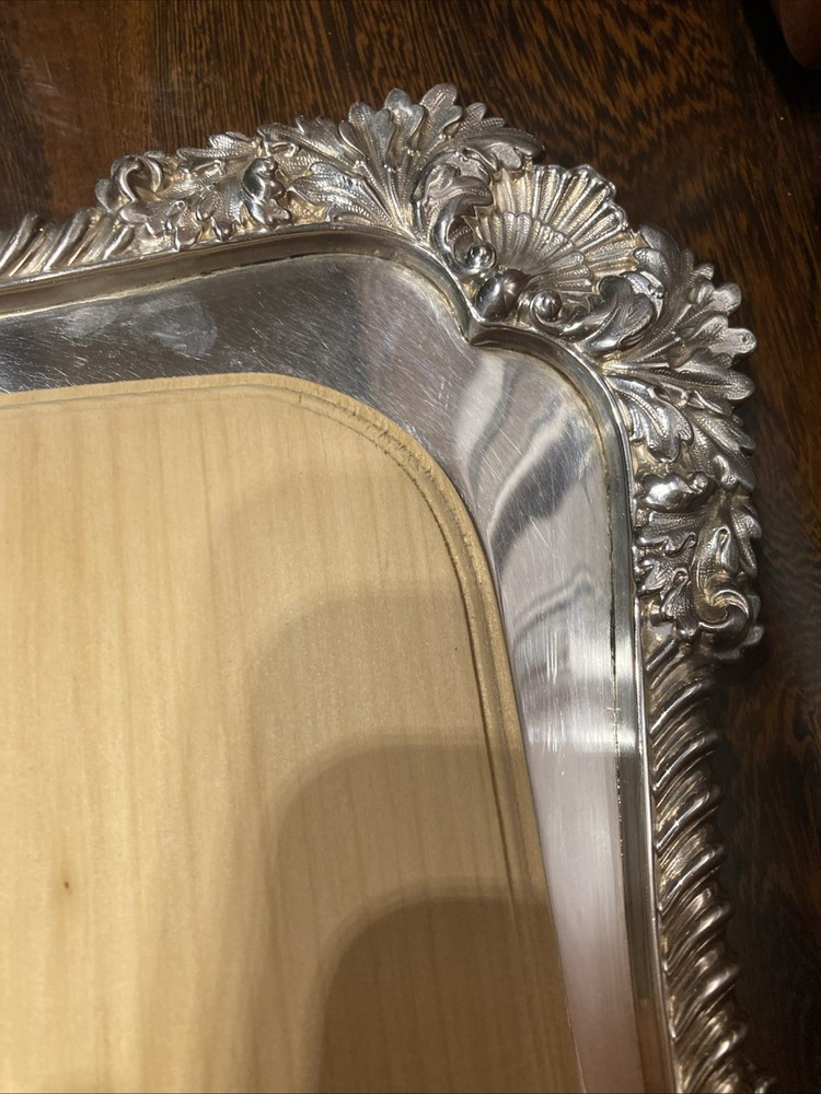 Rare Marshall Fields Antique Silver Walker Hall 1870 Bread Board England