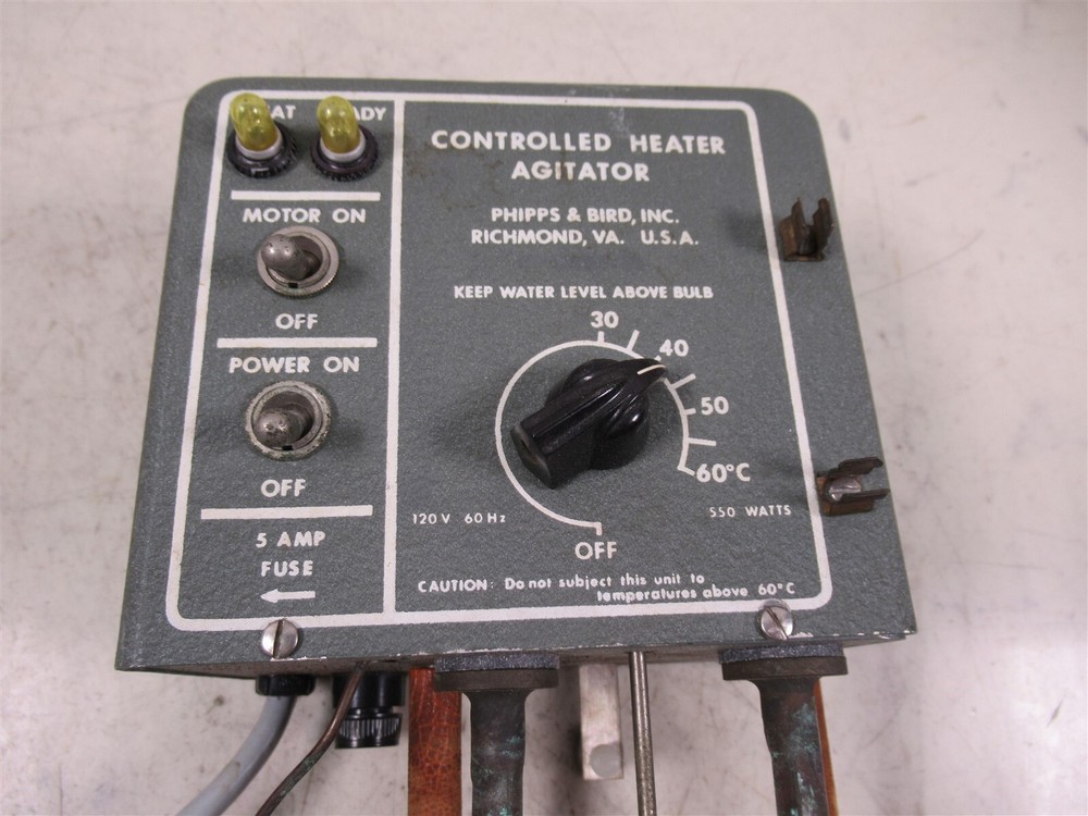 Lab Water Bath Heater Agitator - Phipps & Bird Temperature Controlled Stirring