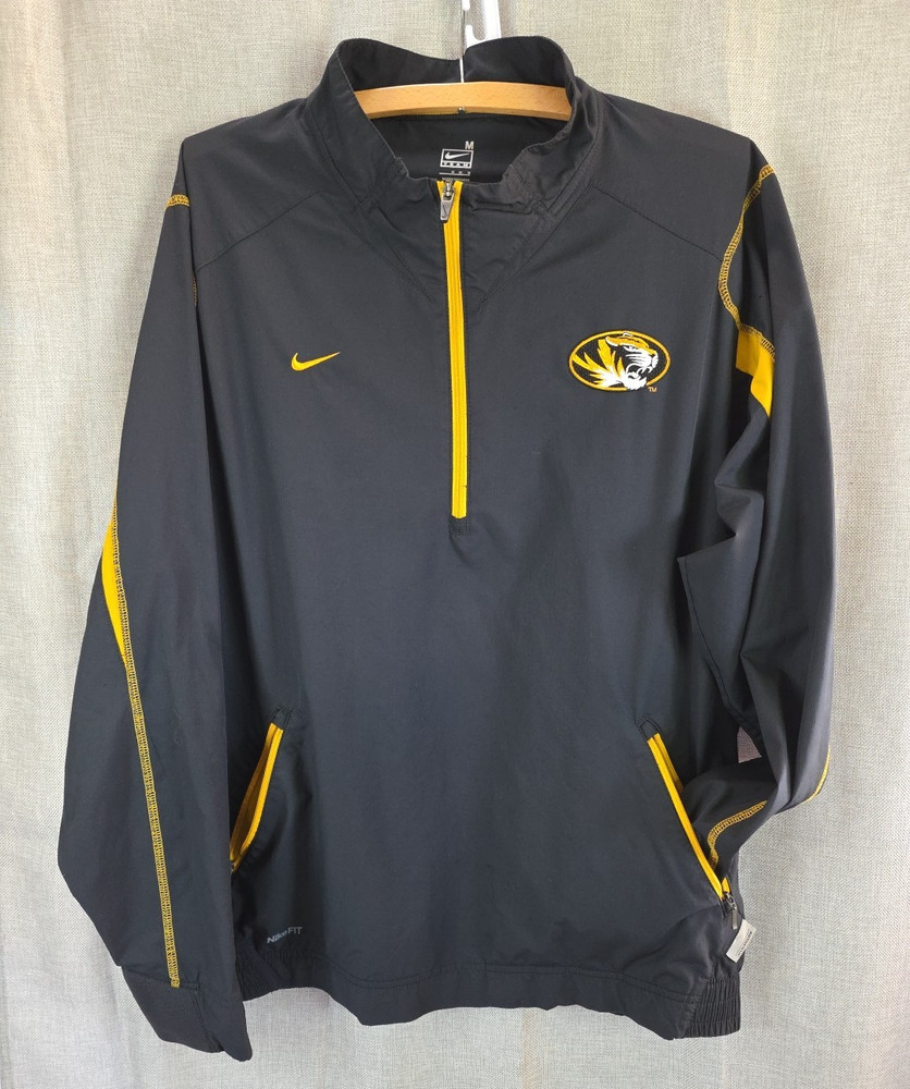 Nike FitStorm Missou black pullover windbreaker adult sz M