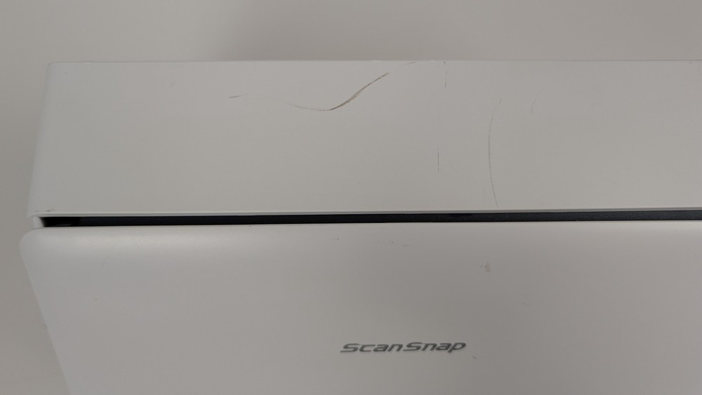 Fujitsu ScanSnap iX1500 White Scanner LOW 178 Count FUNCTIONS Missing Side Cover